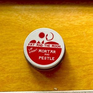 Fat and the Moon Lip Paint in Mortar and Pestle
